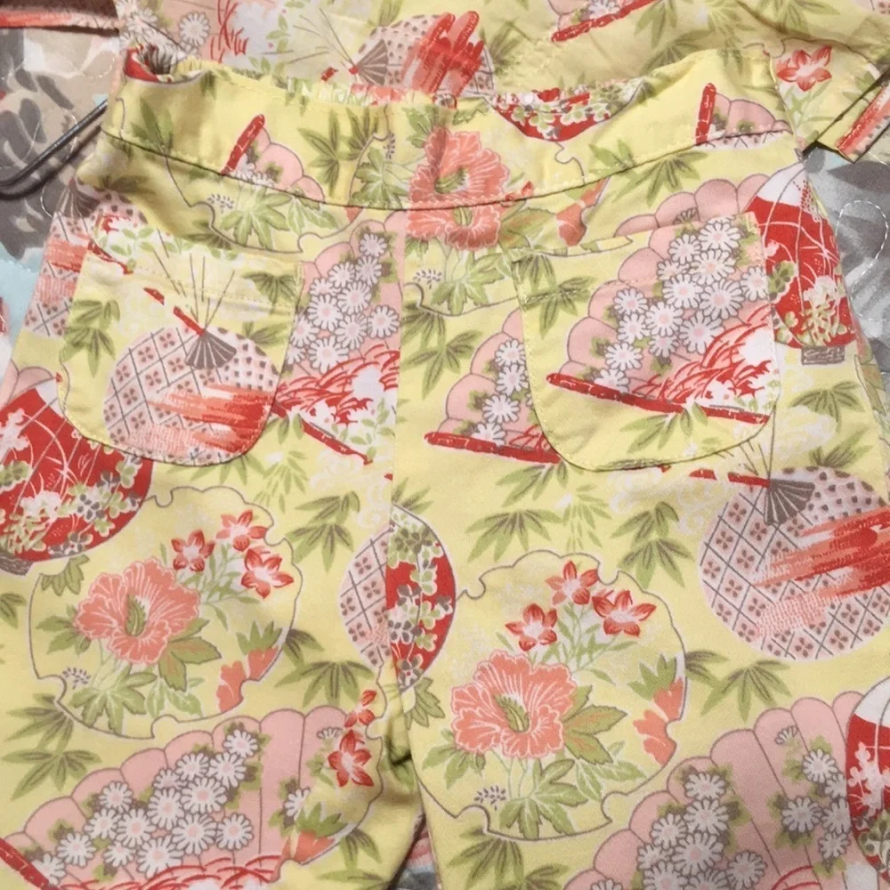 🌸Janie and jack (6to12months) yellow floral set GUC🌸